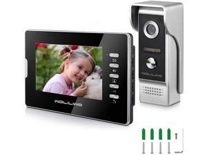 Video Doorbell 7 Inch Monitor 4-core Wired Video Doorbell Phone System and Metal Outdoor Camera Wired Video Intercom System Kit with Intercom Night Vision Waterproof for Home Office Apartment Video Doorbell 7 Inch Monitor 4-core Wired Video Doorbell Phone System and Metal Outdoor Camera Wired Video Intercom System Kit with Intercom Night Vision Waterproof for Home Office Apartment