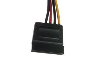 4-Pin Molex Peripheral Power Connector to SATA Power Adapter (4M-SATA-10) 4-Pin Molex Peripheral Power Connector to SATA Power Adapter (4M-SATA-10)