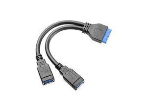 Motherboard USB 3.0 19-Pin to USB3.0 x 2 Cable Adaptor (CAB100) Motherboard USB 3.0 19-Pin to USB3.0 x 2 Cable Adaptor (CAB100)