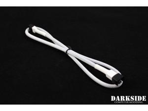 Darkside 3-Pin 50cm (19") M/F Fan Sleeved Cable - White (DS-0251) Darkside 3-Pin 50cm (19") M/F Fan Sleeved Cable - White (DS-0251)