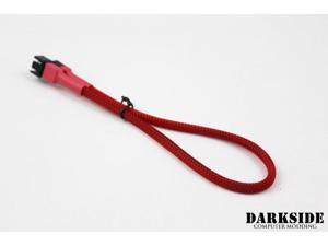 Darkside 3-Pin 30cm (12") M/F Fan Sleeved Cable - Red UV (DS-0242) Darkside 3-Pin 30cm (12") M/F Fan Sleeved Cable - Red UV (DS-0242)