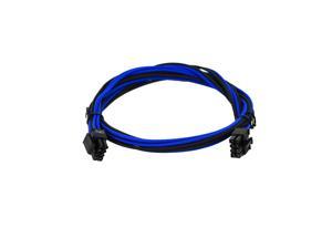 EVGA 100-G2-13KL-B9 Black&Light Blue 1000-1300 G2/P2/T2 Power Supply Cable Set, Individually Sleeved