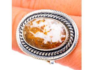 Ana Silver Co Large Ocean Jasper Ring Size 8.5 (925 Sterling Silver) - Handmade Jewelry, Bohemian, Vintage RING96167