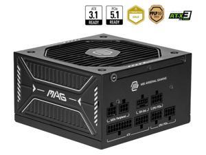 MSI MAG A650GLS PCIE5, Fully Modular Gaming 650W Power Supply, 80 PLUS Gold, ATX 3.1 & PCIe 5.1 Ready, Native Dual-color 12V-2x6 connector, Semi Digital, Embossed Jacket Cables, 10 Year Warranty