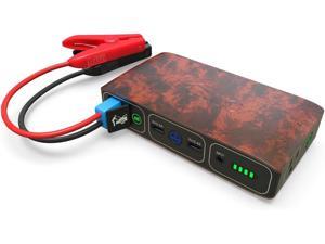 HALO Bolt 58830 mWh Portable Phone Laptop Charger Car Jump Starter with AC Outlet and Car Charger - Wood Grain HALO Bolt 58830 mWh Portable Phone Laptop Charger Car Jump Starter with AC Outlet and Car Charger - Wood Grain