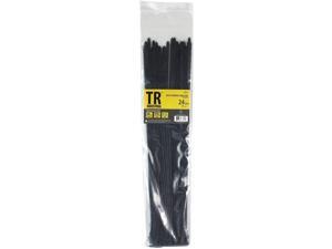 TR Industrial Multi-Purpose UV Resistant Black Cable Ties, 24 inches, 100 Pack TR Industrial Multi-Purpose UV Resistant Black Cable Ties, 24 inches, 100 Pack