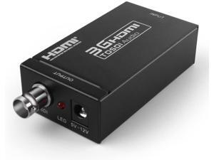 TNP HDMI to SDI Converter Adapter - Supports Full HD 1080P @ 60 to HD-SDI SD-SDI 3G-SDI Video Scaler Box Adaptor with Embedded Audio for HDMI Compatible TV Display Monitor TNP HDMI to SDI Converter Adapter - Supports Full HD 1080P @ 60 to HD-SDI SD-SDI 3G-SDI Video Scaler Box Adaptor with Embedded Audio for HDMI Compatible TV Display Monitor