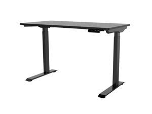 Monoprice WFH Single Motor Height Adjustable Sit-Stand Desk Table with 4 foot Top, Black, Laptop Computer Workstation - Workstream Collection