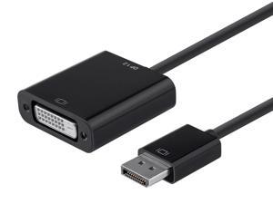 Monoprice DisplayPort 1.2a to DVI Active Adapter - Black, Compatible With The AMD Eyefinity And Nvidia Surround Multidisplay Modes