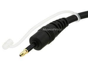 Monoprice S/PDIF Digital Optical Audio Cable - 12 Feet, Toslink to Mini Toslink, Gold Plated For Sound Bar, Home Theater, Game Console, TV, VD/CD Player, PS4, Xbox