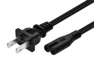 Monoprice AC Power Cord Cable - 3 Feet Without Polarized | 18AWG, 10A (NEMA 1-15P to IEC-320-C7)