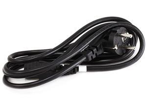 Monoprice Power Cord - 6 Feet - Black | CEE 7/7 SCHUKO (Europe) to IEC 60320 C13, 18AWG, 5A/1250W, 250V, 3-Prong