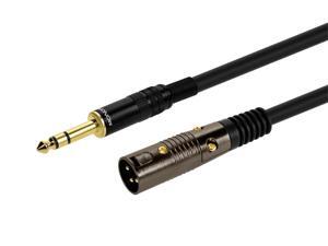 Monoprice 25ft Premier Series XLR Male to 1/4in TRS Male Cable, 16AWG (Gold Plated) Monoprice 25ft Premier Series XLR Male to 1/4in TRS Male Cable, 16AWG (Gold Plated)