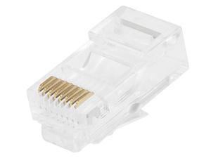 Monoprice 8P8C RJ45 Modular Plugs for Stranded Cat5/Cat5e Ethernet Cable, 100 pcs/pack