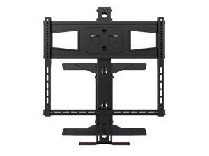 Monoprice Above Fireplace Height Adjustable Swivel TV Pull Down Mantel Wall Mount for LCD LED Plasma Screen Displays 40"to 63", Maximum weight 70lbs