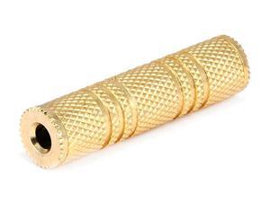 Monoprice Metal 3.5mm TRS Stereo Jack to 3.5mm TRS Stereo Jack Adapter, Gold Plated Monoprice Metal 3.5mm TRS Stereo Jack to 3.5mm TRS Stereo Jack Adapter, Gold Plated