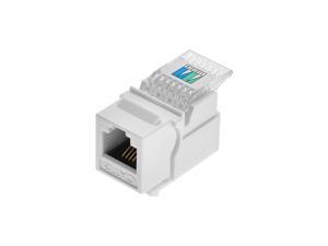 Monoprice RJ11 Toolless Keystone Jack, White