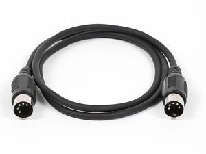 Monoprice MIDI Cable - 3 Feet - Black | With Keyed 5-pin DIN Connector, Molded Connector Shells Monoprice MIDI Cable - 3 Feet - Black | With Keyed 5-pin DIN Connector, Molded Connector Shells