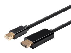 Monoprice Mini DisplayPort 1.2a to HDTV Cable - 6 Feet - Black | Supports Up to 4K Resolution And 3D Video - Select Series Monoprice Mini DisplayPort 1.2a to HDTV Cable - 6 Feet - Black | Supports Up to 4K Resolution And 3D Video - Select Series