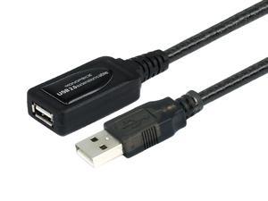 Monoprice USB Type-A Male to Type-A Female 2.0 Extension Cable - Active, 28/24AWG, Repeater, Kinect, and PS3 Move Compat