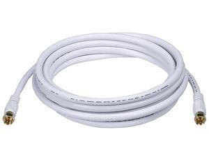 Monoprice 10 ft. RG-6 Coaxial Cable, White; For Use With Video Equipment 6315 Monoprice 10 ft. RG-6 Coaxial Cable, White; For Use With Video Equipment 6315