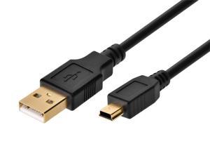 Monoprice 10ft USB A to mini-B 5pin 28/28AWG Cable, Black