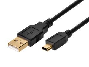 Monoprice 15ft USB A to mini-B 5pin 28/28AWG Cable, Black Monoprice 15ft USB A to mini-B 5pin 28/28AWG Cable, Black