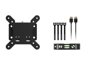 Monoprice Fixed TV Wall Mount Bracket - For TVs 10in to 26in With Max Weight 30lbs, VESA Patterns Up to 100x100