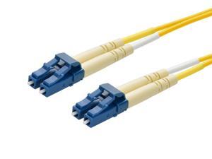 Monoprice Fiber Optic Cable - 5 Meter - Yellow | LC to LC, 9/125 Type, Single Mode, Duplex