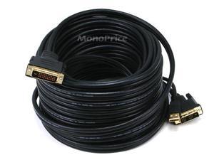 Monoprice 50ft 28AWG DVI-D & USB (A Type) to M1-D (P&D) Cable - Black