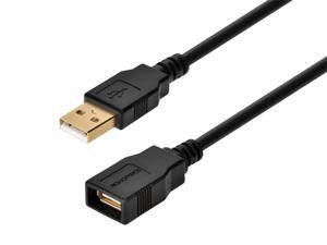Monoprice USB 2.0 Extension Cable - 15 Feet - Black | Type-A Male to USB Type-A Female, 28/24AWG, Gold Plated Connectors Monoprice USB 2.0 Extension Cable - 15 Feet - Black | Type-A Male to USB Type-A Female, 28/24AWG, Gold Plated Connectors