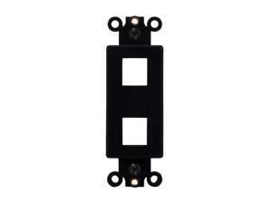 Monoprice Dcor Insert for Keystone 2 Hole - Black for Home Office Install Monoprice Dcor Insert for Keystone 2 Hole - Black for Home Office Install