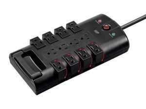 Monoprice 12 Outlet Rotating Power Surge Block 10ft Cord, 4320 Joules