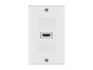 2-Piece Inset Wall Plate w/ 4" Flexible High Speed HDMI Cable 2-Piece Inset Wall Plate w/ 4" Flexible High Speed HDMI Cable