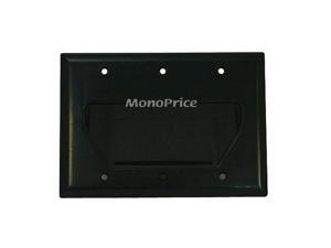 Monoprice 3-Gang Recessed Low Voltage Cable Wall Plate - Black Monoprice 3-Gang Recessed Low Voltage Cable Wall Plate - Black