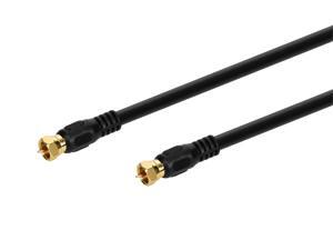 Monoprice 10 ft. RG-6 Coaxial Cable, Black; For Use With Video Equipment 6313 Monoprice 10 ft. RG-6 Coaxial Cable, Black; For Use With Video Equipment 6313