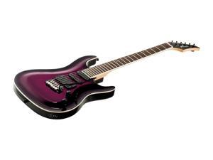 Monoprice Indio Helix Flamed Maple Electric Guitar - Purple Burst, With Gig Bag Monoprice Indio Helix Flamed Maple Electric Guitar - Purple Burst, With Gig Bag