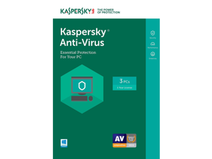 Kaspersky Antivirus 2018 1 Yr 3 Devices Windows Download Worldwide