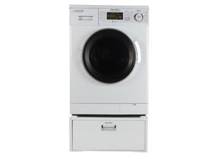 Equator EZ 4400 N White All-in-one New Compact Combo Washer Dryer with Pedestal Storage Drawer Equator EZ 4400 N White All-in-one New Compact Combo Washer Dryer with Pedestal Storage Drawer