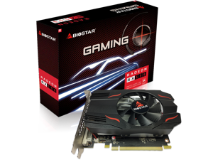 Biostar Gaming Radeon RX 550 4GB GDDR5 128-Bit DirectX 12 PCI Express 3.0 DVI-D Dual Link, HDMI, DisplayPort