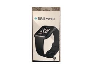 Fitbit Versa Smart Watch Black and Black Aluminium One Size S & L Bands Included