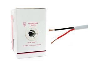 FiveStar Cable UL listed 16 AWG 2C Bare Copper Speaker Cable, 500 Feet - White FiveStar Cable UL listed 16 AWG 2C Bare Copper Speaker Cable, 500 Feet - White