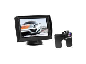 Night Vision Backup Camera Kit Wireless Car Rear View System 4.3" LCD Monitor 