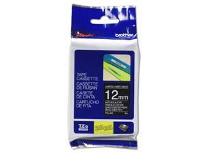 Brother TZE335 Genuine P-Touch Tape (12mm White on Black)