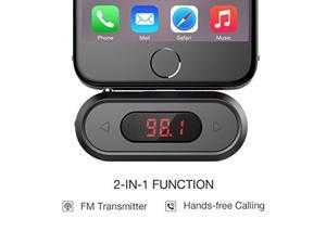 FM Transmitter, Doosl® FM Transmitter Hands-free Calling Wireless Audio Radio Adapter Car Kit with 3.5mm Jack for iPhone 6 6 Plus 5S 5C Samsung Galaxy S6 S6 Edge S5 S4 and Other Audio Players. FM Transmitter, Doosl® FM Transmitter Hands-free Calling Wireless Audio Radio Adapter Car Kit with 3.5mm Jack for iPhone 6 6 Plus 5S 5C Samsung Galaxy S6 S6 Edge S5 S4 and Other Audio Players.
