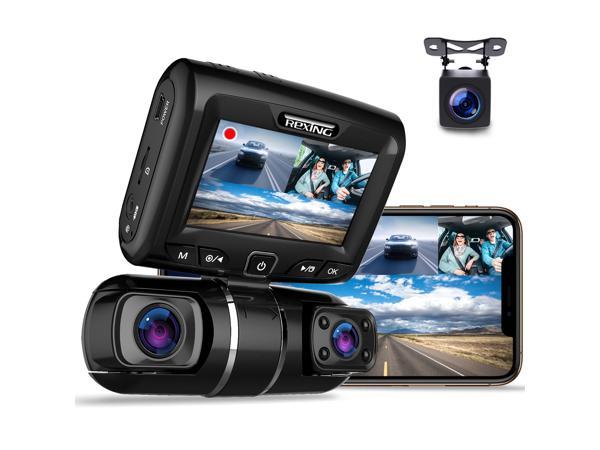 Rexing V33 3 Channel Dashcam w/ Front, Cabin and Rear Camera Bby-v33