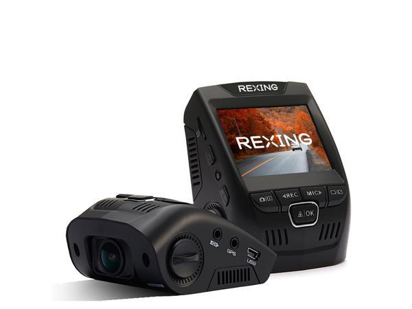 RexingUSA M2 MAX 2-Channel Mirror Dash Cam 4K + 1080p with Wi-Fi & GPS