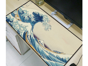 Wave Speed Large Gaming Mouse Pad Mousepad Mat Anti-slip Rubber Cloth Keyboard Office Desk Pad Computer Gamer Game Mat