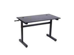 Boost Industries FS-OD42C 42" Floor Standing Manual Crank Height Adjustable Office Desk (Black)
