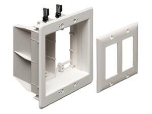 Arlington TVBU505-1 Recessed TV Box Wall Plate Kit Paintable 2-Gang, White Arlington TVBU505-1 Recessed TV Box Wall Plate Kit Paintable 2-Gang, White